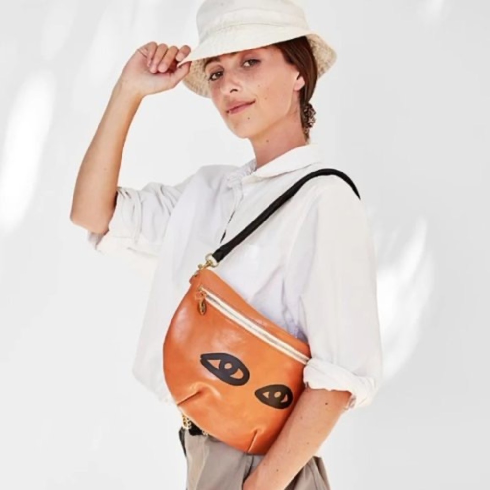 Clare V. x InStyle Grande Fanny in Natural w/Eyes